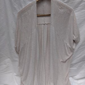 Painted Threads Shortsleeved Cream Cardigan